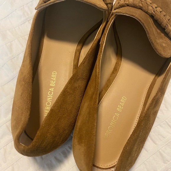 Veronica Beard Arlie Suede Loafer Hazelwood Tan 8 - Picture 5 of 9